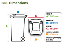 120 Litre Bin